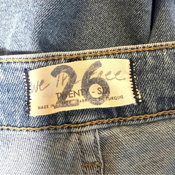 FREE PEOPLE We The Free Denim Skinny Jeans Midrise Size 26 - Picture 7 of 10